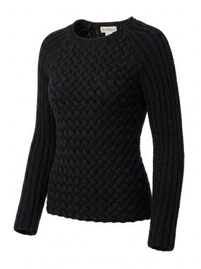 Vintage Tribeca Studios Black Chunky Knit Sweater. Sz M.
